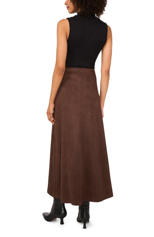 Vince Camuto Faux Suede A-line Maxi Skirt