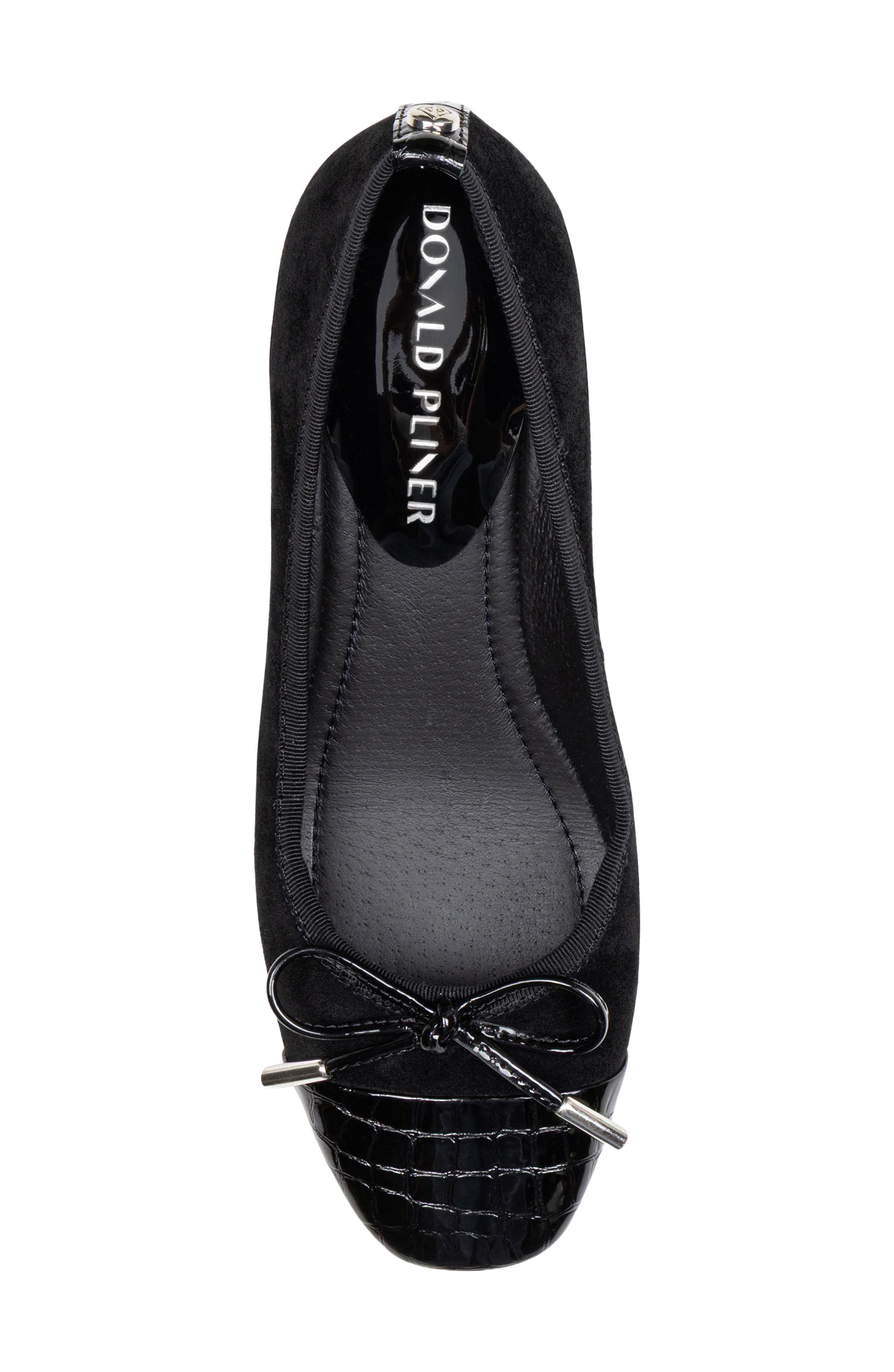 Josefina Cap Toe Pump, Alternate, color, BLACK
