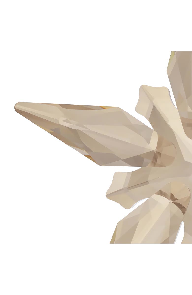 Swarovski 2025 Annual Edition Festive Crystal Snowflake Ornament, Alternate, color, Gold