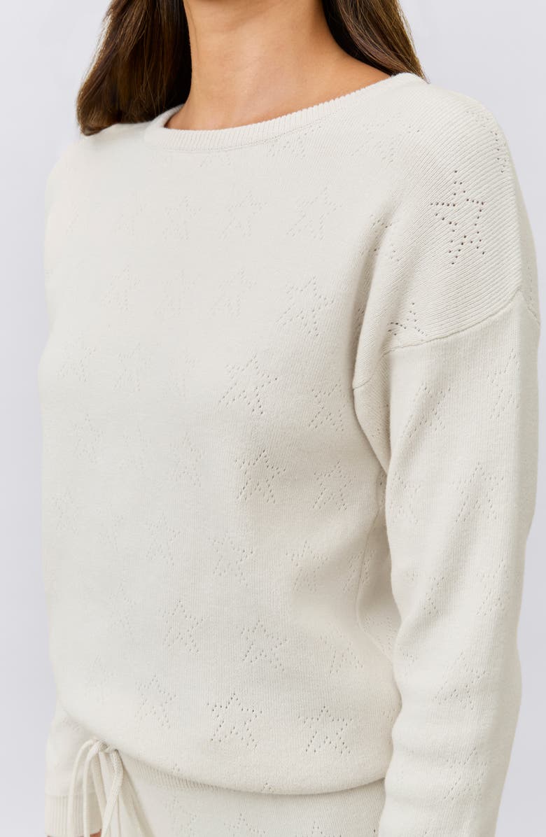 Papinelle Cozy Pointelle Jogger Pajamas, Alternate, color, Biscuit