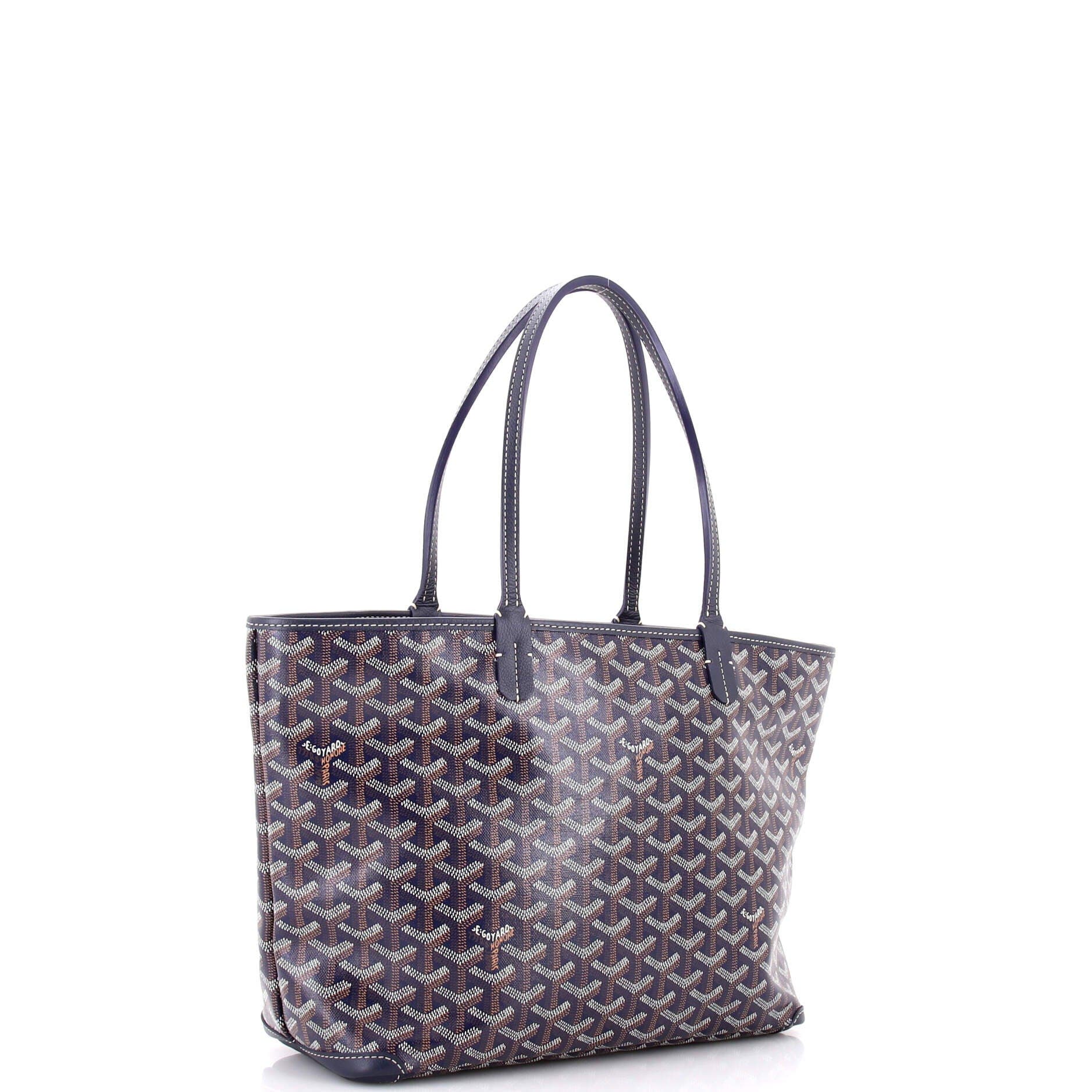 Pre-Owned Goyard Artois Tote Coated Canvas PM, Alternate, color, Blue