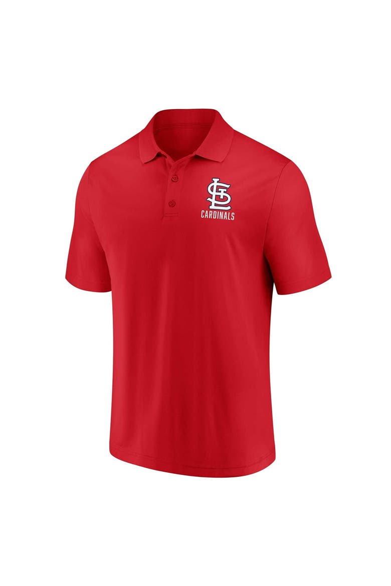 Men's Fanatics Branded Red/White St. Louis Cardinals Two-Pack Logo Lockup Polo Set, Alternate, color, Red