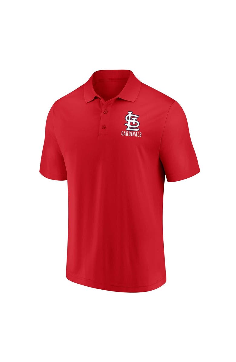 FANATICS Men's Fanatics Branded Red/White St. Louis Cardinals Two-Pack Logo Lockup Polo Set, Alternate, color, Red