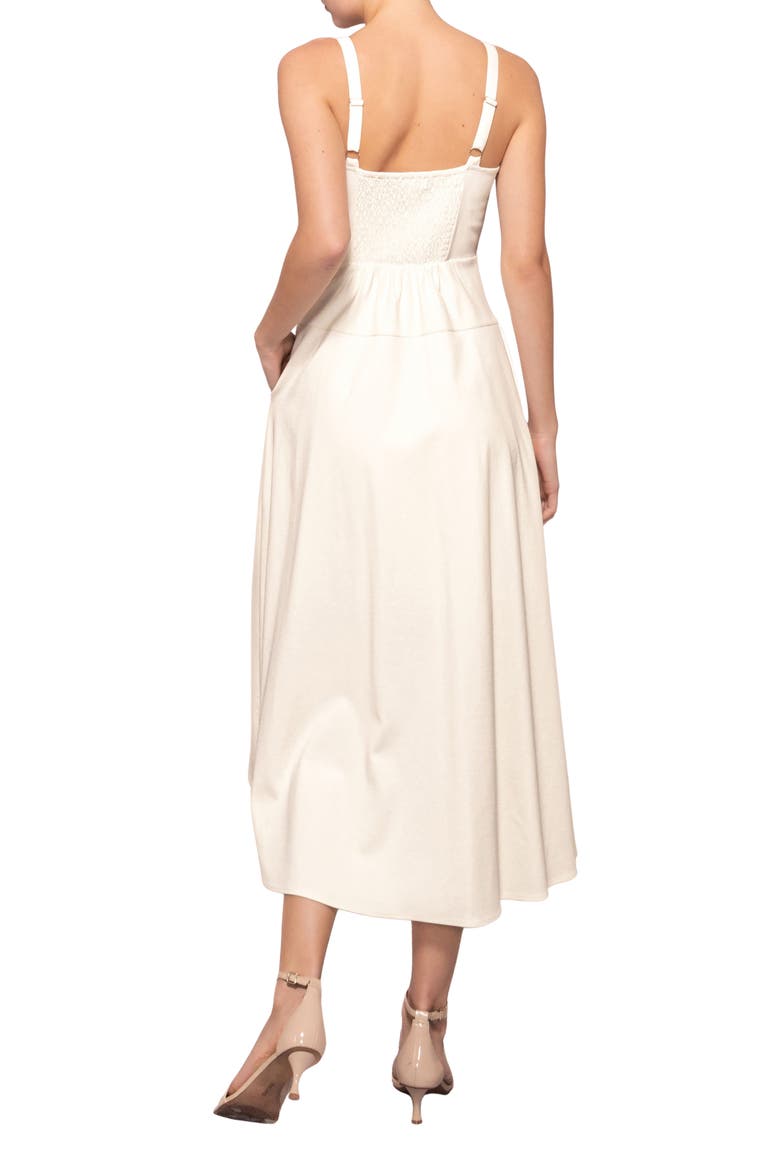 Pleated Sundress, Alternate, color, IVORY
