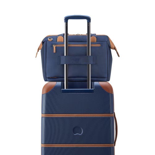 Delsey Paris Chatelet Air 2.0 2 Piece Set 21" Carryon Spinner & Weekender Luggage Set In Blue