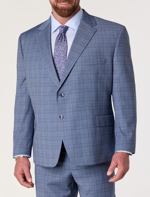 Big & Tall Glen Plaid Suit Jacket