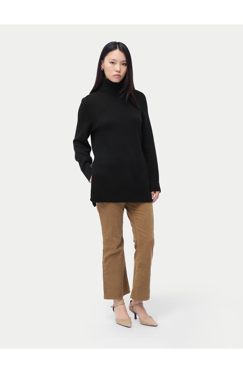 GOBI Mongolian Cashmere Cashmere Turtleneck, Alternate, color, Black