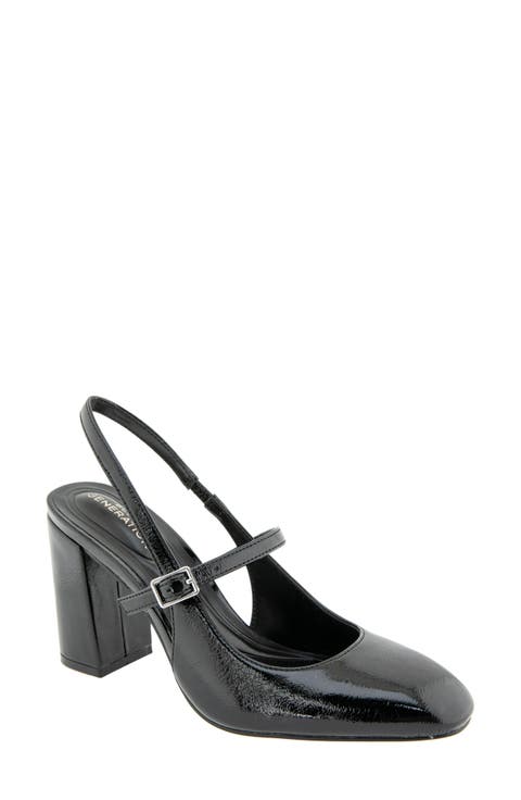 Jaxxon Slingback Mary Jane Pump