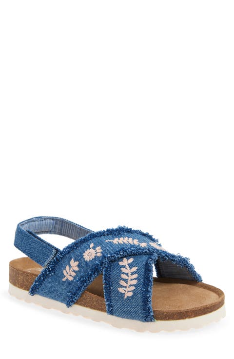 Kids' Embroidered Slingback Sandal (Toddler & Little Kid)