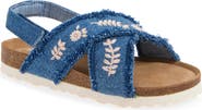 NEXT Kids' Embroidered Slingback Sandal