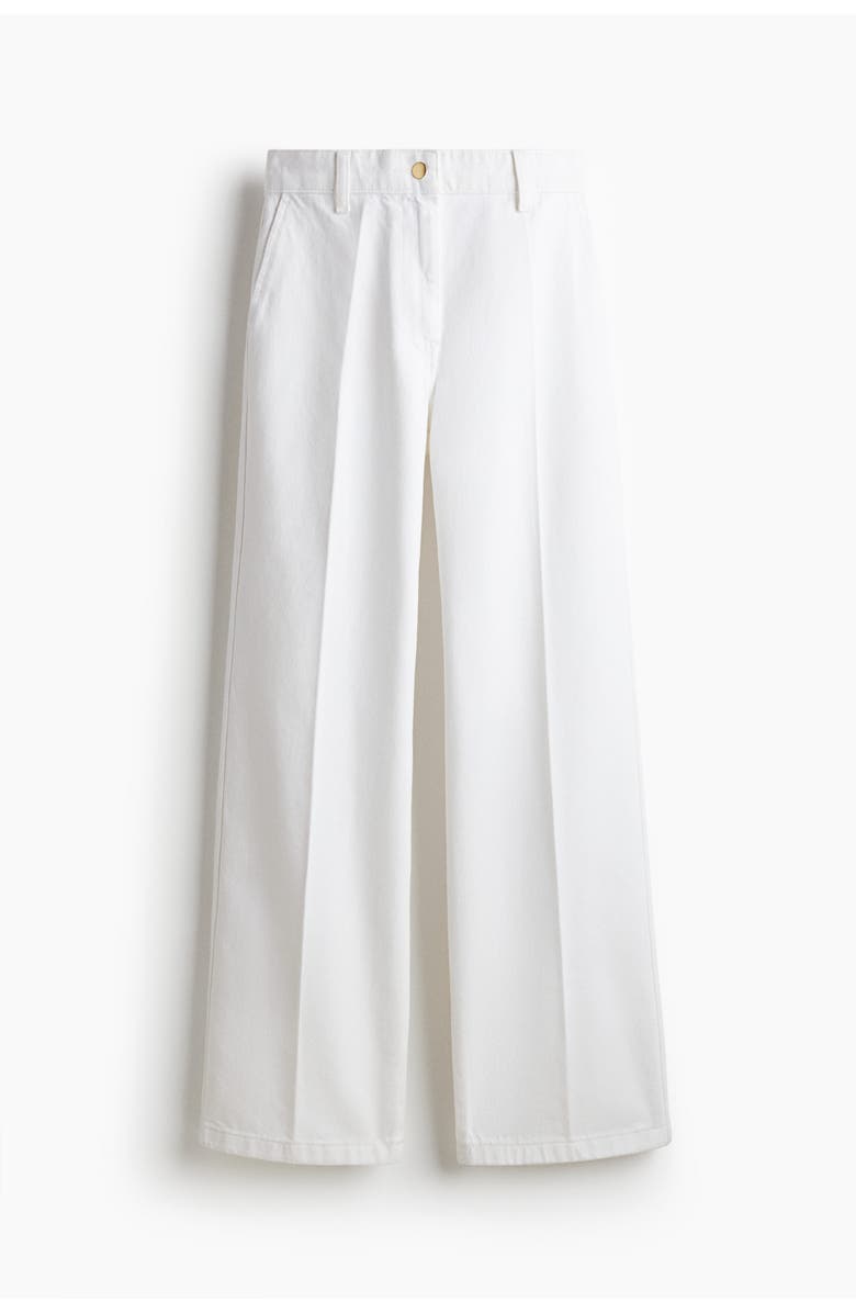 H&M Wide High Jeans, Main, color, White