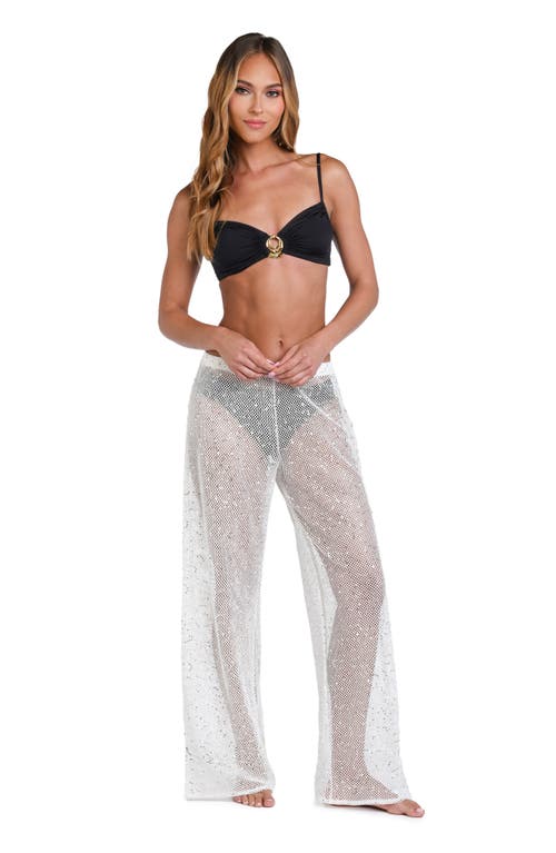 Sunshine 79 Shine Sequined Crochet Beach Pants