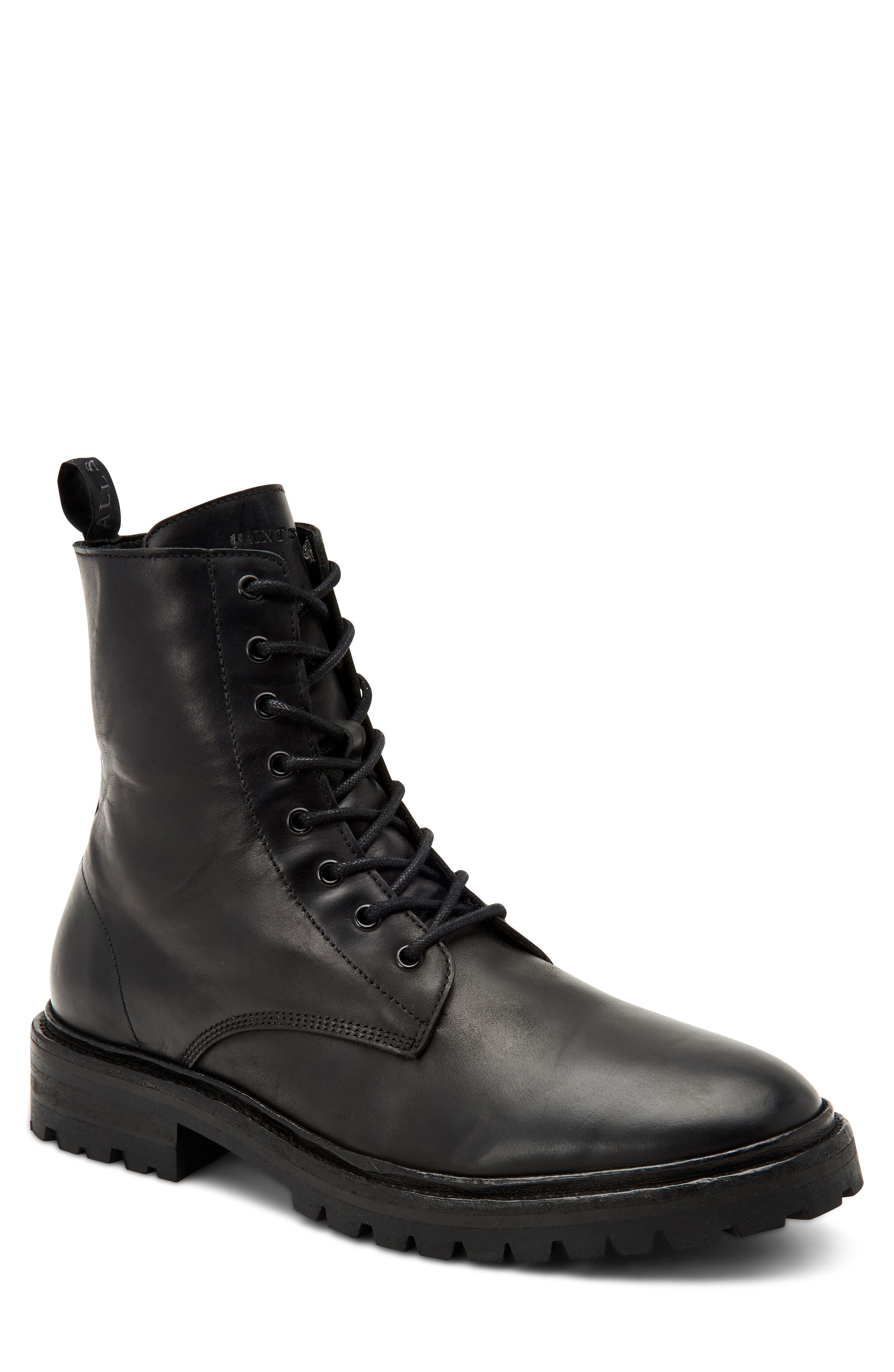 AllSaints Tobias Plain Toe Boot, Main, color, 
