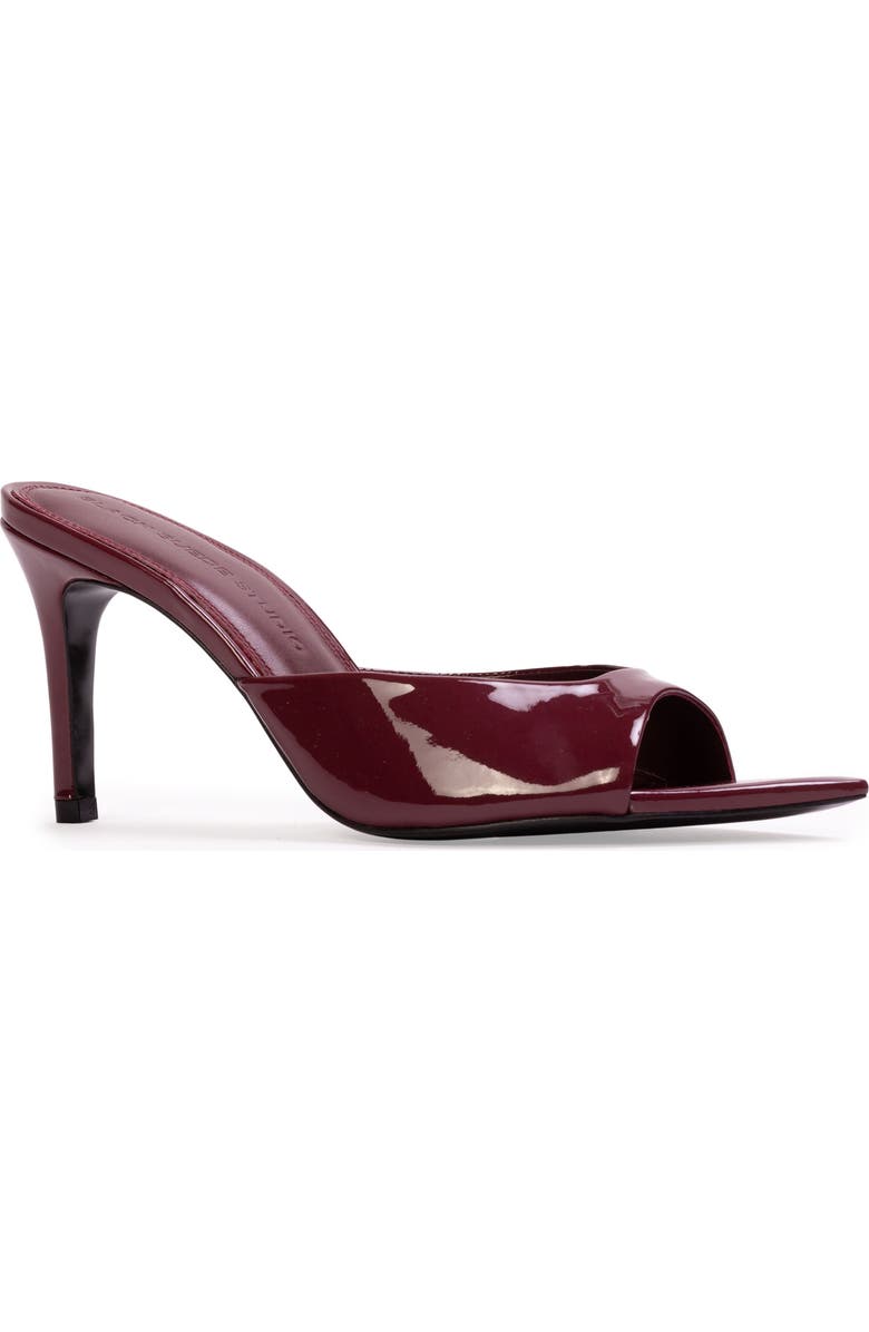 BLACK SUEDE STUDIO Brea 80 Patent Mule, Alternate, color, Ruby Patent Leather