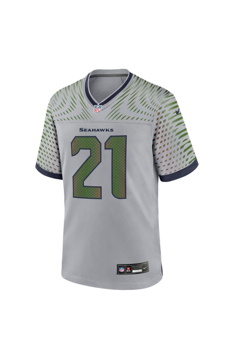 Nike Men's Nike Devon Witherspoon Wolf Gray Seattle Seahawks 2025 Rivalries Collection Game Jersey, Alternate, color, Gray