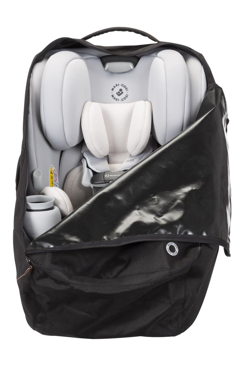 Wheeled Car Seat Travel Pack, Alternate, color, BLACK