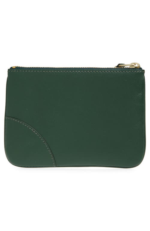 COMME DES GARÇONS COMME DES GARÇONS WALLETS SMALL CLASSIC LEATHER ZIP-UP POUCH