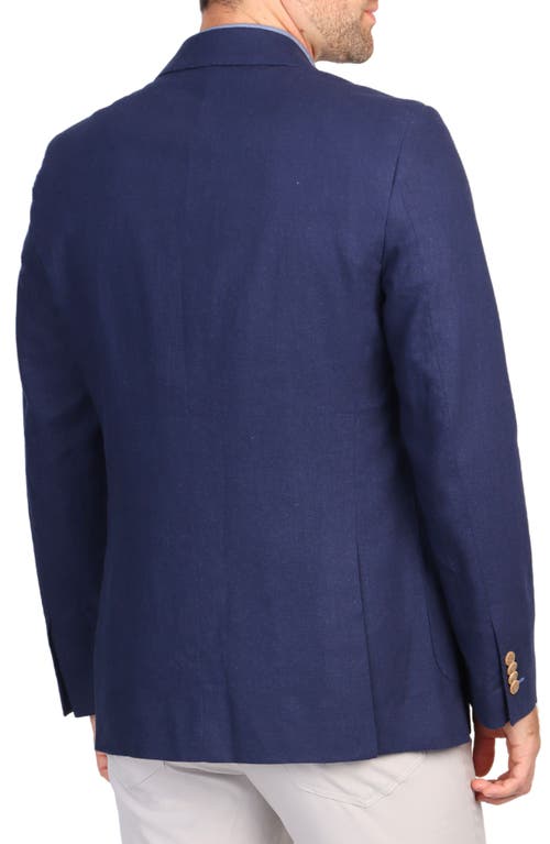 Tailorbyrd Linen-blend Sport Coat In Navy