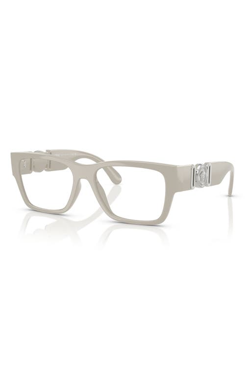 Versace 53mm Pillow Optical Glasses In Grey