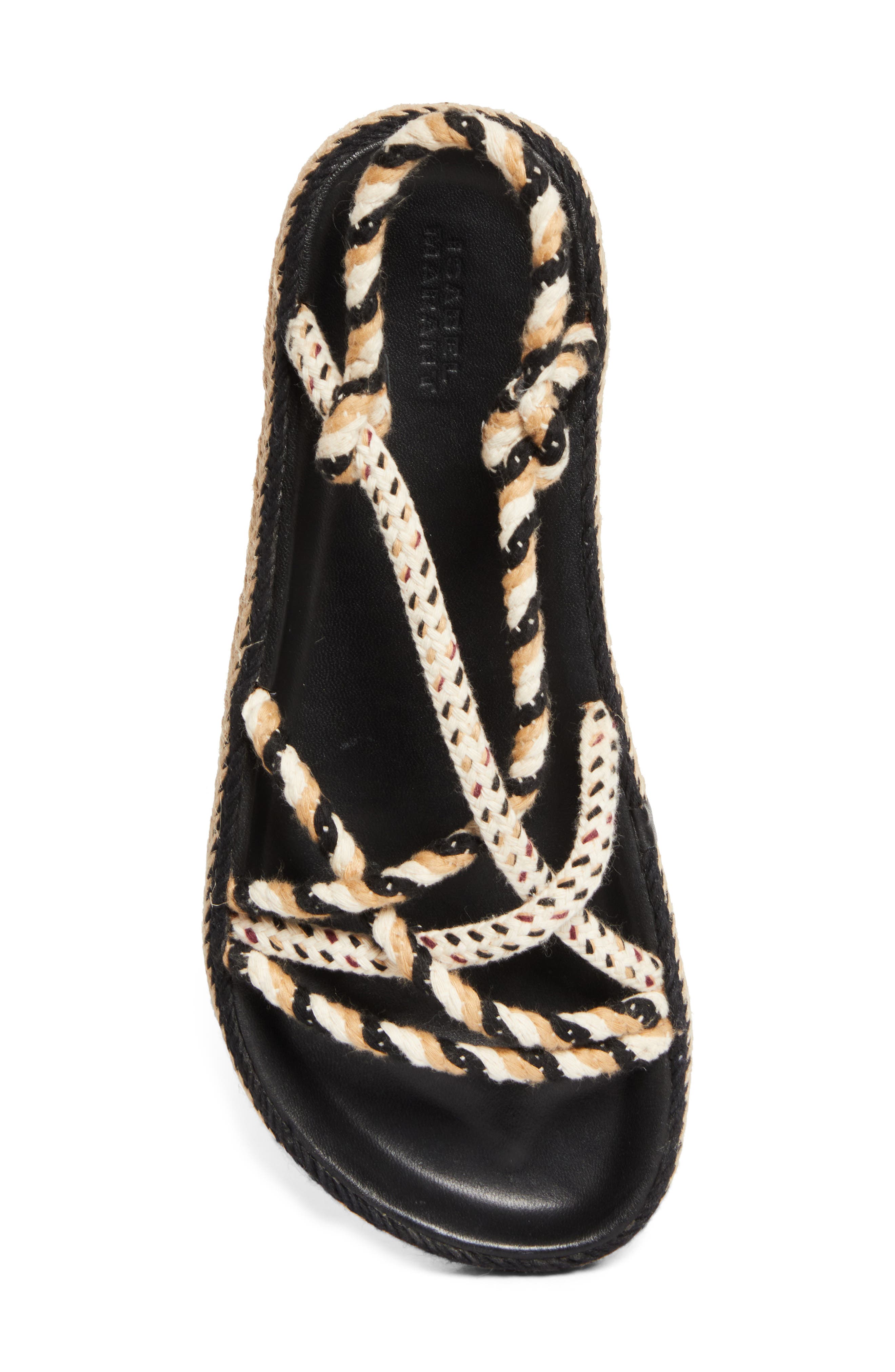 Isabel Marant Kitza Rope Sandal, Alternate, color, Khaki Multi/ Black