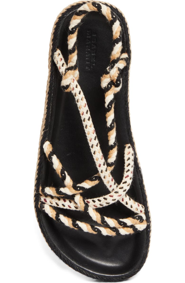 Isabel Marant Kitza Rope Sandal, Alternate, color, Khaki Multi/ Black