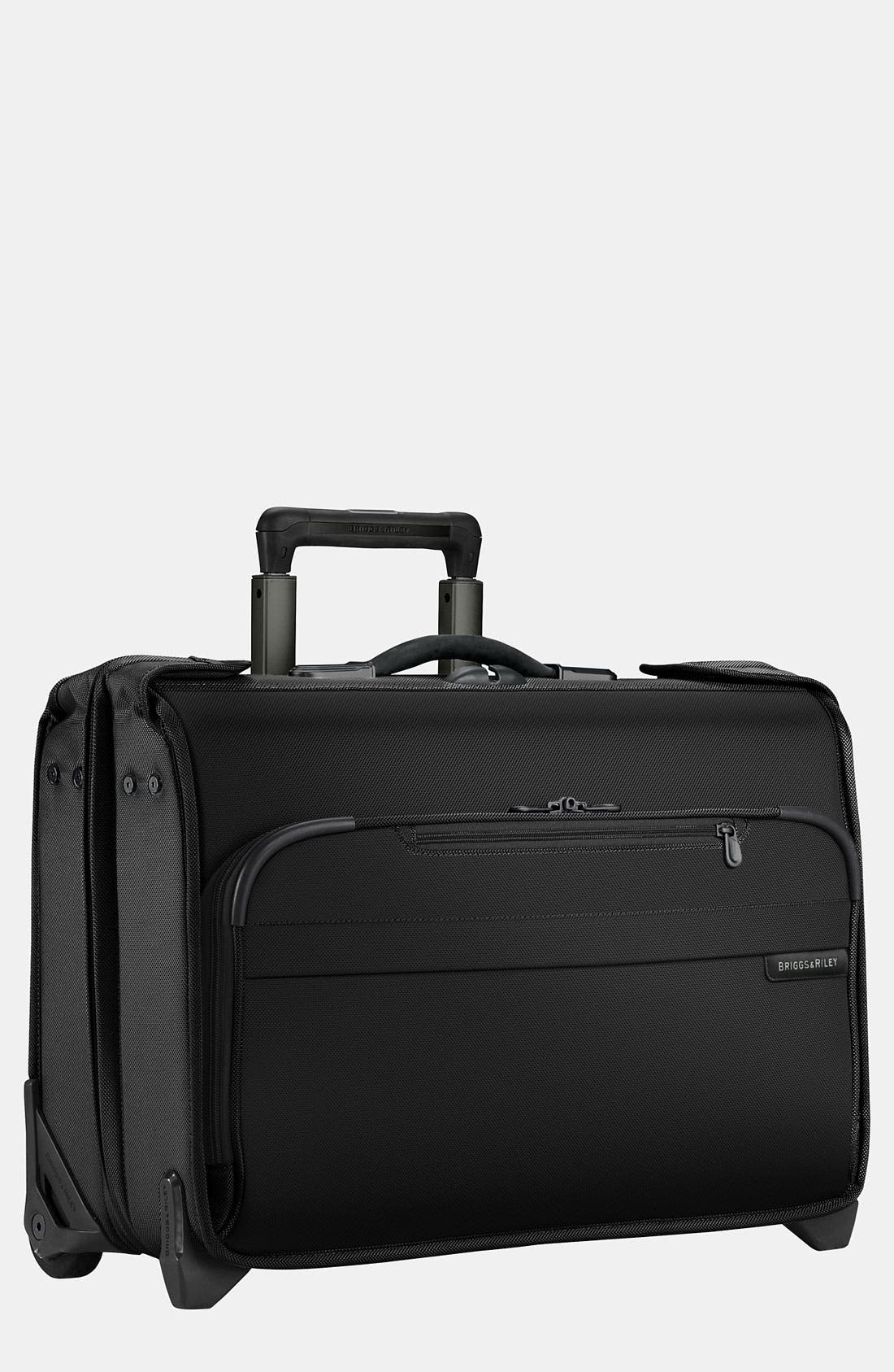 Briggs & Riley Baseline 21-Inch Wheeled Carry-On Garment Bag, Main, color, 