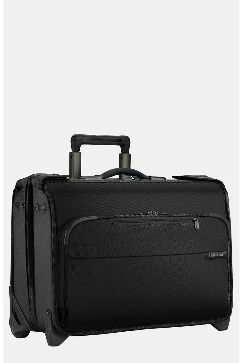 Baseline 21-Inch Wheeled Carry-On Garment Bag, Main, color, BLACK