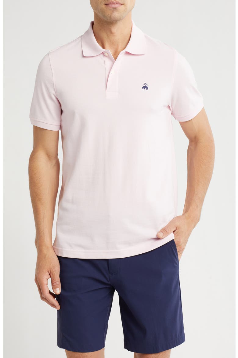 Cotton Piqué Knit Polo, Main, color, PINK