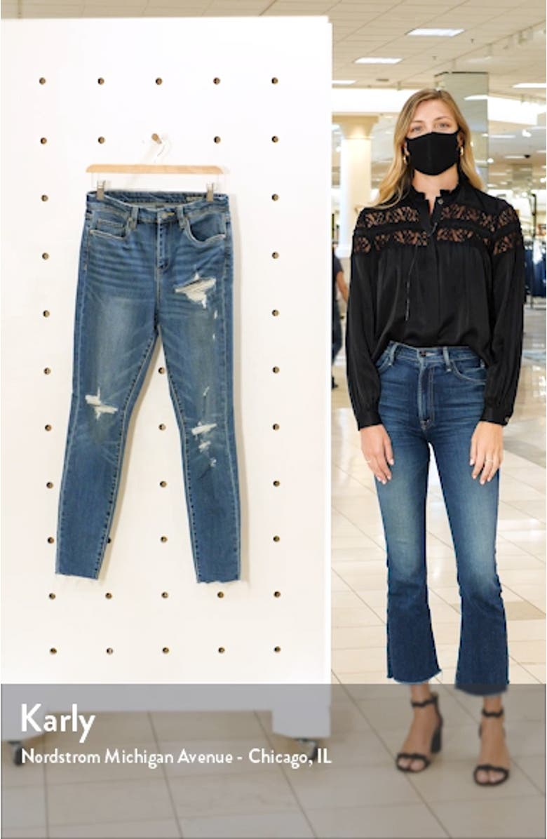 The Great Jones Ripped Ankle Skinny Jeans, sales video thumbnail