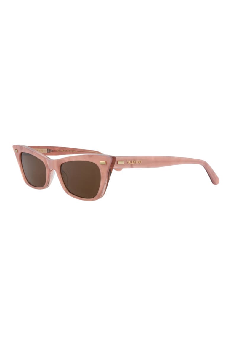 51mm Cat Eye Sunglasses, Alternate, color, PINK PINK BROWN