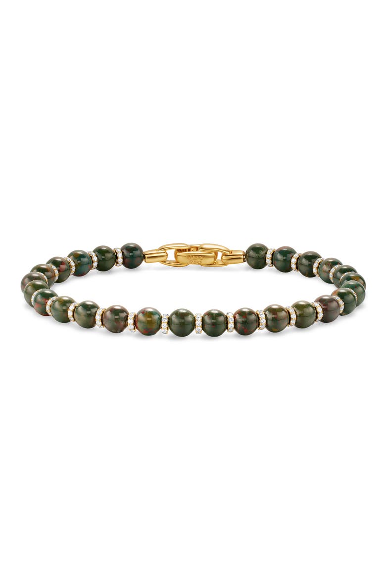 Men's Spiritual Beads Bracelet, 8mm, Main, color, BLOODSTONE