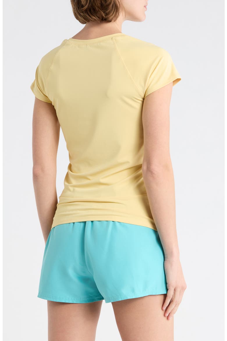 Beach Babe Rashguard Top, Alternate, color, RETRO YELLOW