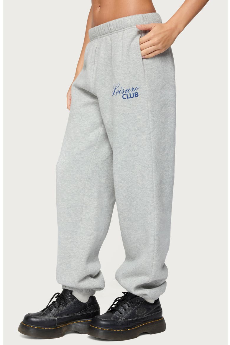 Leisure Club Sweatpants, Alternate, color, GRAY-MELANGE