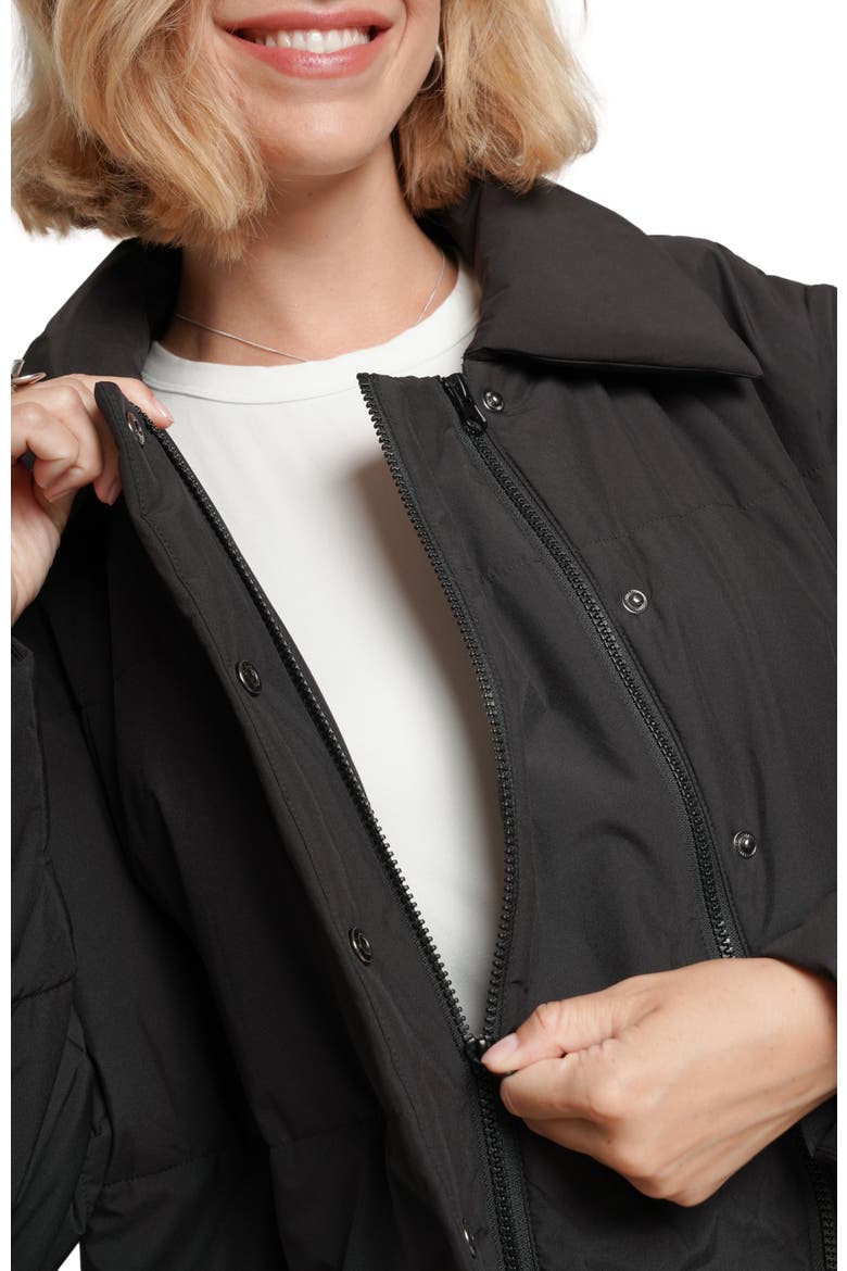 The Puffer Before & After Maternity Coat, Alternate, color, Black