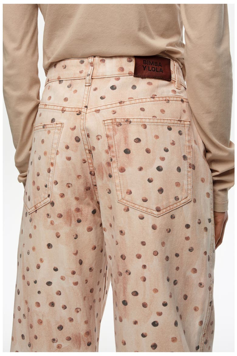 BARREL - Dots Denim Trousers, Alternate, color, WATERCOLOR DOTS