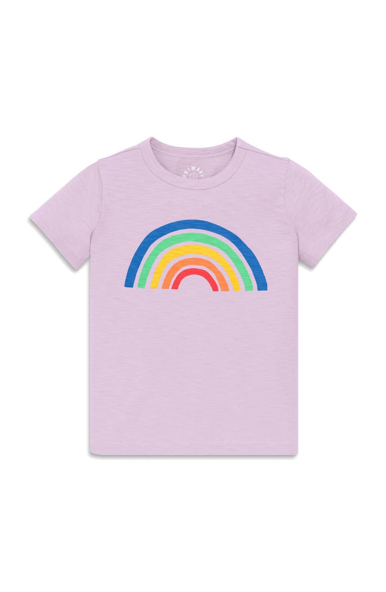 Primary Kids Cutout Rainbow Tee, Main, color, Hydrangea