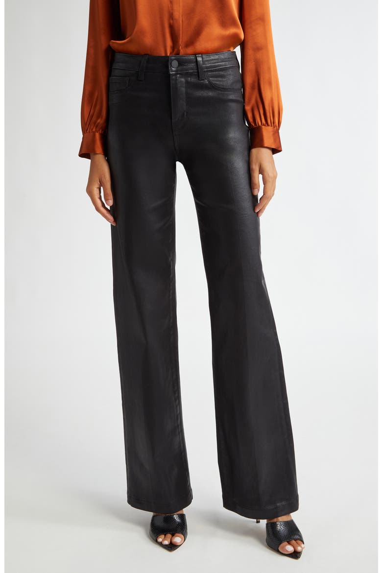 Clayton High Waist Wide Leg Pants, Main, color, NOIR COATE