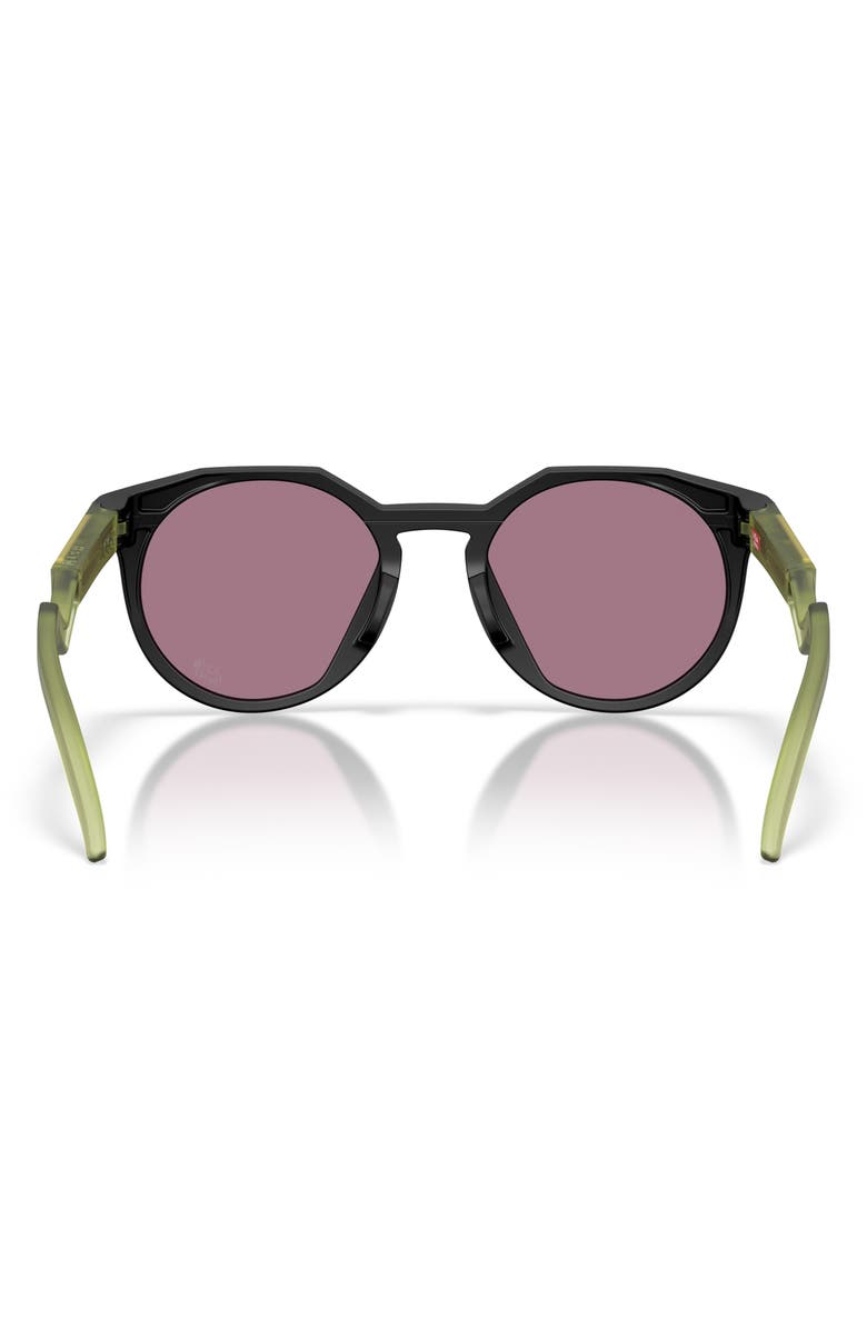 Oakley HSTN 52mm Round Sunglasses, Alternate, color, Matte Black / Prizm Jade