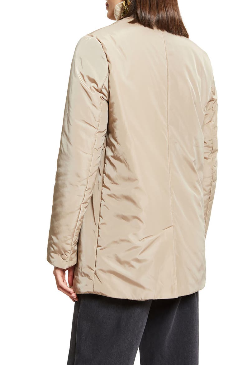 Puffer Blazer, Alternate, color, Stone