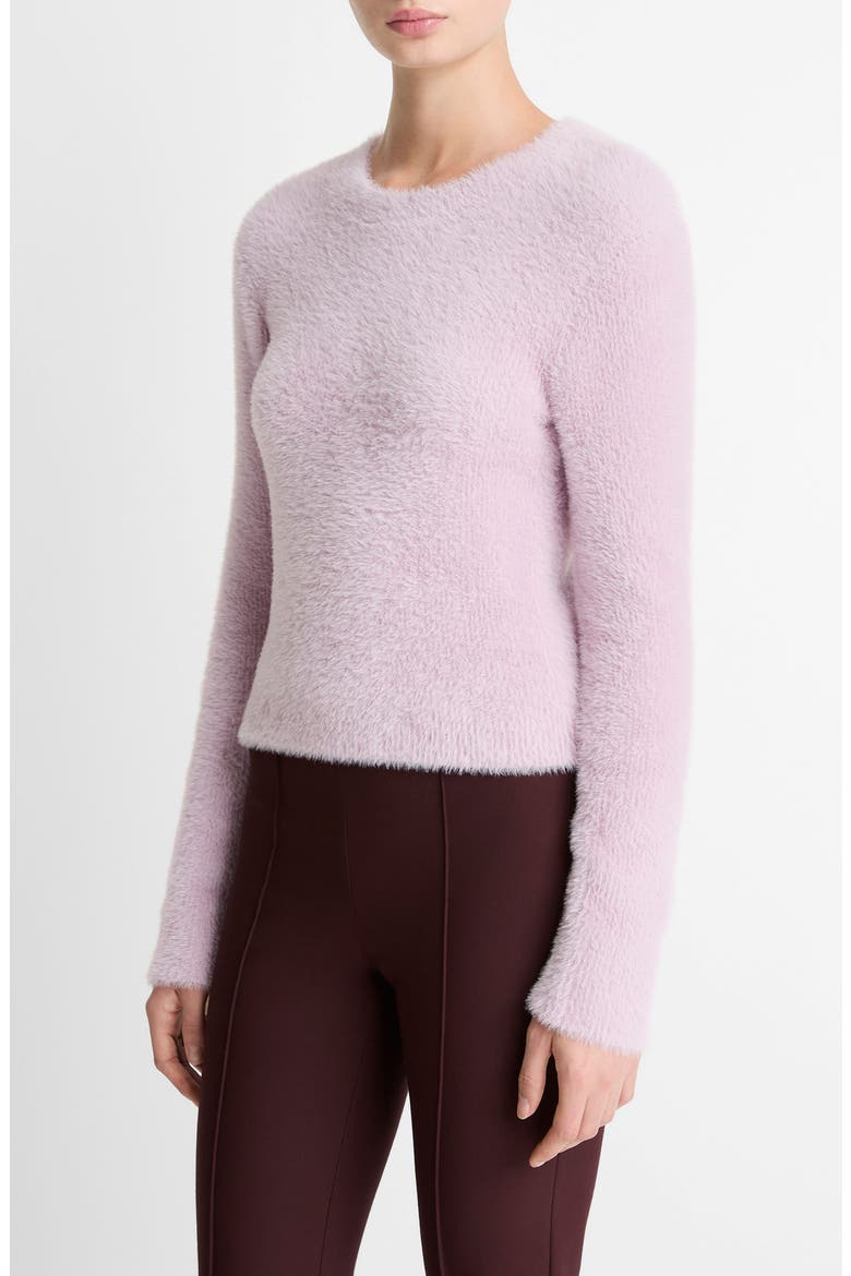 Eyelash Crewneck Sweater, Alternate, color, IRIS QUARTZ