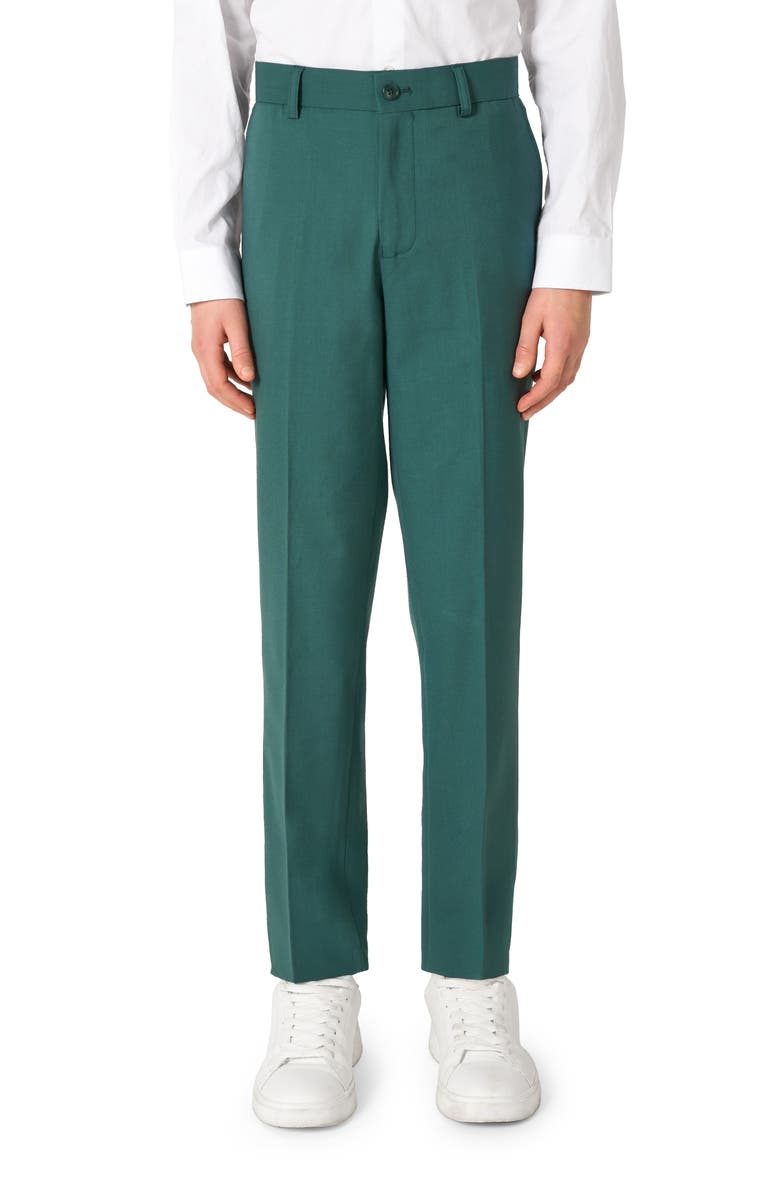 OppoSuits Kids' Daily Posy Green Stretch Suit, Alternate, color, Green