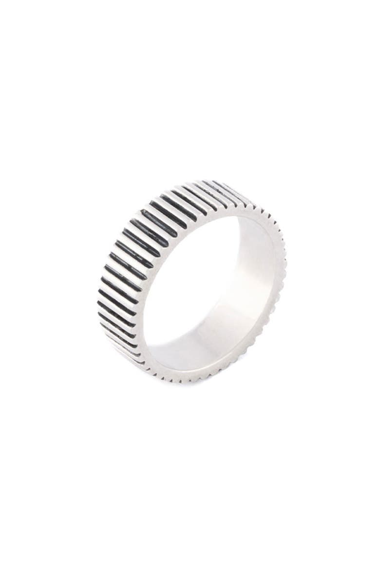 Silver Ridge Band Ring, Alternate, color, SILVER