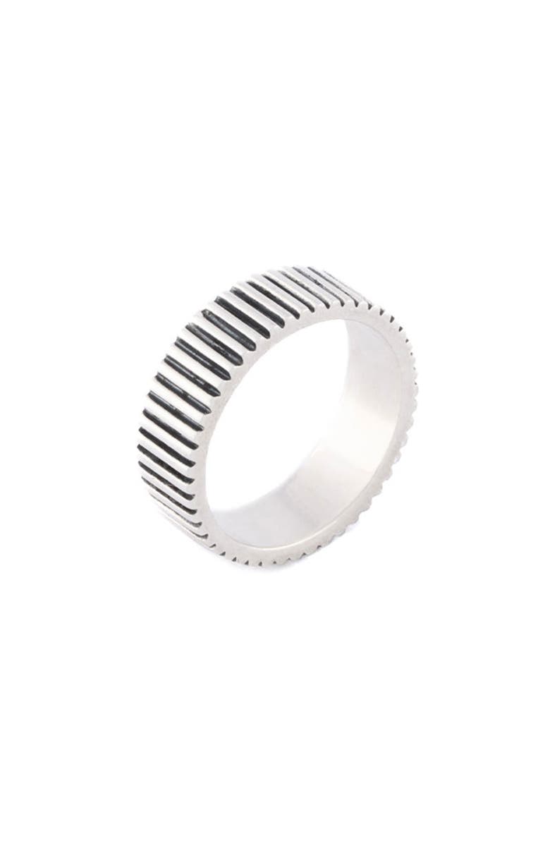 Serge DeNimes Silver Ridge Band Ring, Alternate, color, Silver