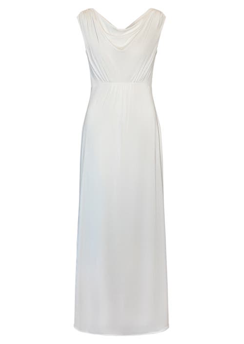 Alie Street London Cruise Cowl Neck Maxi Dress In White