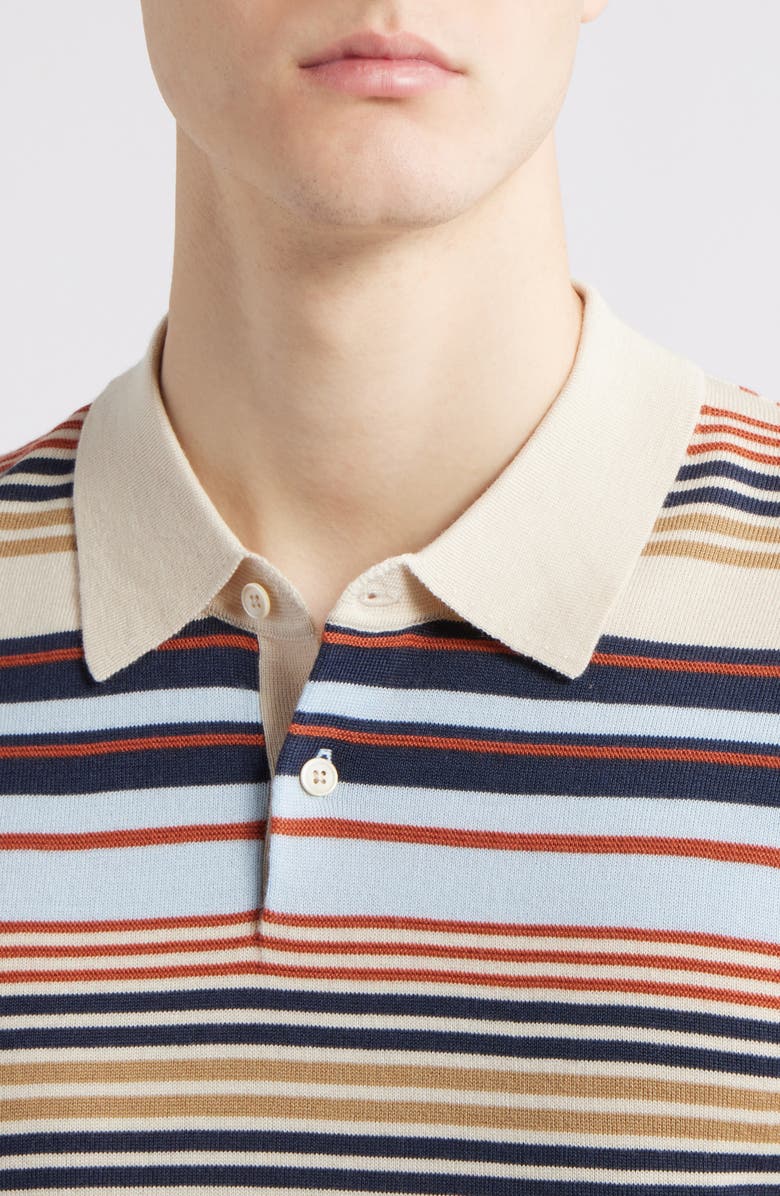 Paul Smith Merino Wool Polo Sweater, Alternate, color, 