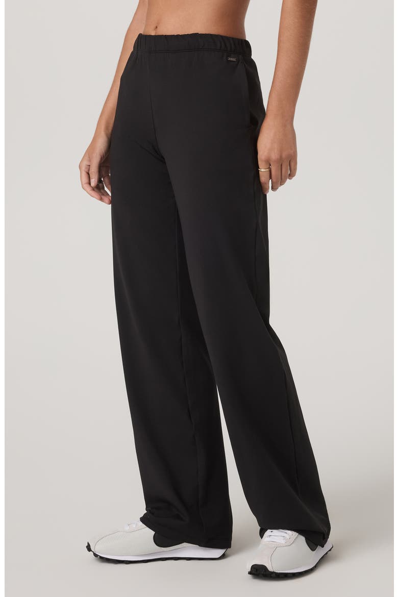 Halo Modern Straight Leg Sweatpants, Alternate, color, SOLID BLACK