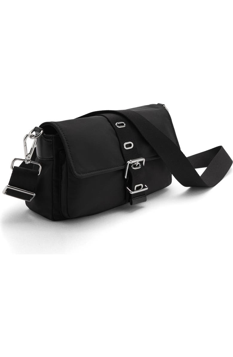MANGO Buckle Shoulder Bag, Alternate, color,