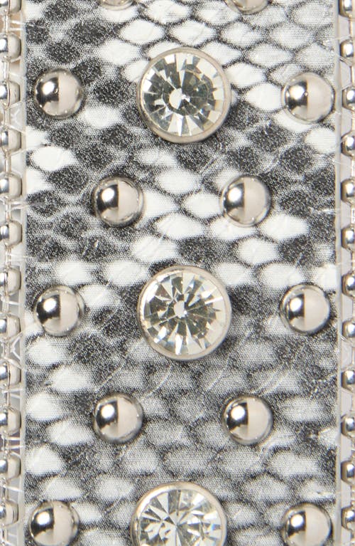 Vince Camuto Western Studded Animal Print Belt In Multi
