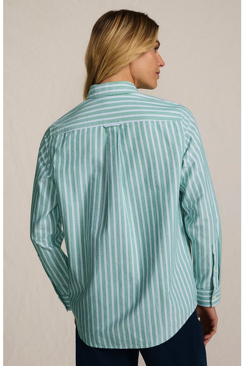 Oxford Shirt, Alternate, color, True Green/Blue Sky Stripe