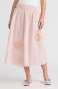 NVLT Appliqué Poplin Midi Skirt